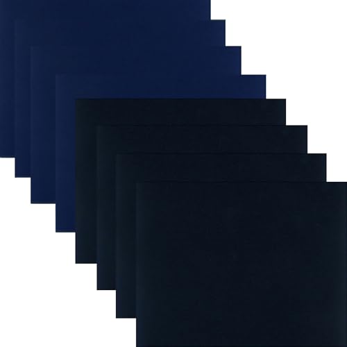 8 Stück Flicken Selbstklebend Stoff,20x15cm,Flicken und Fertig,Nylon Flicken Selbstklebend,Zur Reparatur von Daunenjacken,Mänteln,Zelten,Aufblasbare Pads,Wandertaschen (blau-schwarz) von GERUI