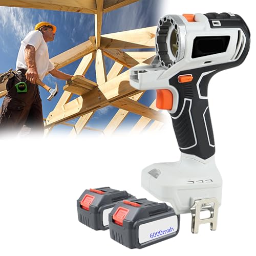 GESAIDES Akku-Kombi-Set, 10-in-1 Multifunktions-Holzbearbeitungswerkzeug-Set, 2 x 6,0 Ah Akku & Werkzeugkasten, Elektrowerkzeug-Kombi-Sets von GESAIDES
