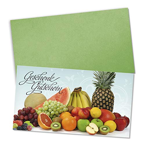 GESCHENKGUTSCHEINcom by POS-HAUER. Gutschein-Set. 10x Gutschein + Kuvert. Für Obst-Geschäft Gemüse-Geschäft, blanko zum selber Ausfüllen. GESCHENKGUTSCHEINcom by POS-HAUER. Gutschein-Set. 10x Gutschein + Kuvert. Für Obst-Geschäft Gemüse-Geschäft, blanko zum selber Ausfüllen. von GESCHENKGUTSCHEINcom by POS-HAUER