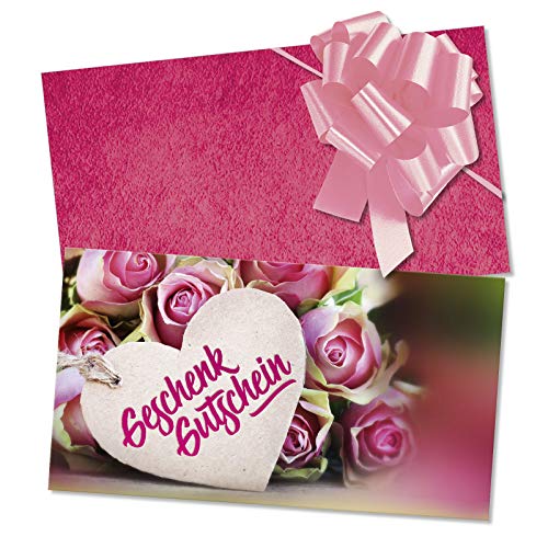 GESCHENKGUTSCHEINcom by POS-HAUER. Gutschein-Set. 50x Gutschein + Kuvert + Schleife. Für Muttertag Valentinstag für Firmen, blanko zum selber Ausfüllen. GESCHENKGUTSCHEINcom by POS-HAUER. Gutschein-Set. 50x Gutschein + Kuvert + Schleife. Für Muttertag Valentinstag für Firmen, blanko zum selber Ausfüllen. von GESCHENKGUTSCHEINcom by POS-HAUER