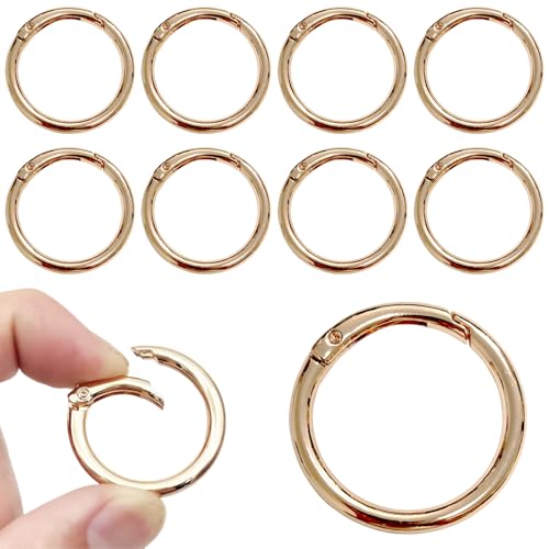 GESDYO 10 Stück 39mm Gold Karabiner Karabinerhaken,O Ringe Karabinerhaken,Rund Zinklegierung Schlüsselring Klein für Bastelarbeiten Taschenzubehör SchlüSselanhänger DIY Handwerk Machen GESDYO 10 Stück 39mm Gold Karabiner Karabinerhaken,O Ringe Karabinerhaken,Rund Zinklegierung Schlüsselring Klein für Bastelarbeiten Taschenzubehör SchlüSselanhänger DIY Handwerk Machen von GESDYO