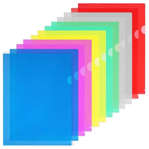 GESDYO 24 Stück Aktenhülle A4 bunt,Klarsichthüllen A4 Seitlich Offen,Aktenhülle Farbig 6 Farben,Dokumententaschen für die Aufbewahrung von Papier, Dokumenten Mappen Ordner für das Büro der Schule GESDYO 24 Stück Aktenhülle A4 bunt,Klarsichthüllen A4 Seitlich Offen,Aktenhülle Farbig 6 Farben,Dokumententaschen für die Aufbewahrung von Papier, Dokumenten Mappen Ordner für das Büro der Schule von GESDYO