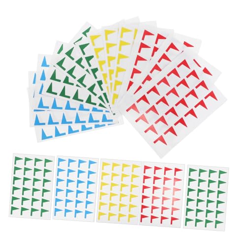 GETAJGHSD 1 Packung Kartenmarkierungsaufkleber, Dateiregister, Planungsetikettenaufkleber, Selbstklebende Etikettenanhänger, Planeretikettenaufkleber, Selbstklebende Etikettenaufkleber, von GETAJGHSD