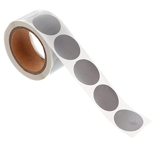 GETAJGHSD 1 Rolle Runde Aufkleber Selbstklebende Etiketten aus Silberne DIY Dekorative Sticker für Geschenktüten Scrapbooking Labeling und Bastelprojekte von GETAJGHSD