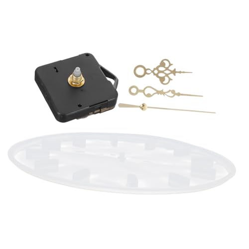 GETAJGHSD 1 Satz DIY Silikonform für Runde Uhrenplatte Epoxidharz Gießform mit Uhrwerk Kit für Kreative Wanduhren Demold und Langlebige von GETAJGHSD