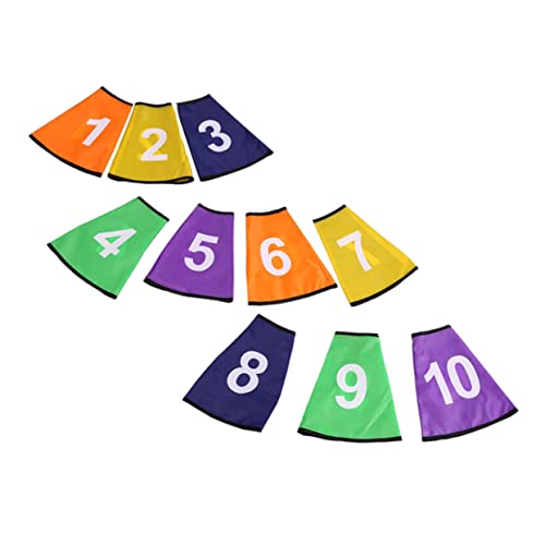 GETAJGHSD 1 Satz Digitalen Logo Kegelabdeckungen Farbige Schutzüberzüge für Fußballtraining für Sportzubehör und Trainingsmarkierungen von GETAJGHSD