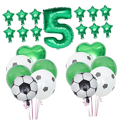 GETAJGHSD 1 Satz Fußball Ballon Set für Kindergeburtstag Grüne Fußball Folienballons Deko Wiederverwendbar und Sicher für Feiern Aller Art GETAJGHSD 1 Satz Fußball Ballon Set für Kindergeburtstag Grüne Fußball Folienballons Deko Wiederverwendbar und Sicher für Feiern Aller Art von GETAJGHSD