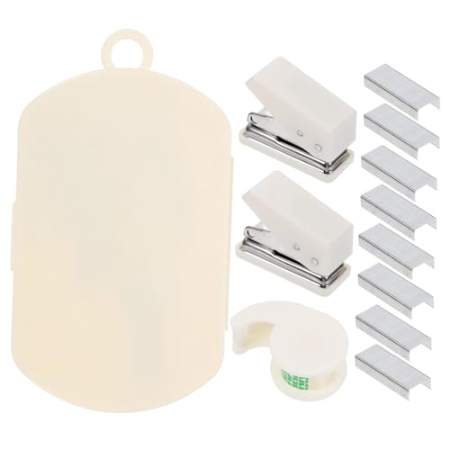 GETAJGHSD 1 Satz Multifunktionale Handwerkzeugbox Stapler Tape Cutter Locher für Scrapbooking und DIY Projekte Tragbar und Platzsparend Weiß GETAJGHSD 1 Satz Multifunktionale Handwerkzeugbox Stapler Tape Cutter Locher für Scrapbooking und DIY Projekte Tragbar und Platzsparend Weiß von GETAJGHSD