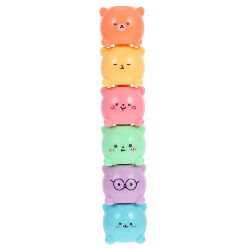 GETAJGHSD 1 Set Fat Bear Textmarker Für Studenten, Tragbarer Buchmarker, Stapelbare Textmarker, Bunte Stifte, Multifunktionaler Scrapbook Marker, Schulbuchmarker, Schulbedarf GETAJGHSD 1 Set Fat Bear Textmarker Für Studenten, Tragbarer Buchmarker, Stapelbare Textmarker, Bunte Stifte, Multifunktionaler Scrapbook Marker, Schulbuchmarker, Schulbedarf von GETAJGHSD
