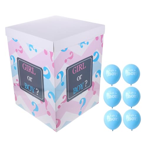 GETAJGHSD 1satz Gender Reveal Ballonset Mit Blauen Luftballons Und Konfetti Für Babyparty Enthält Fragezeichen-box Und Ballons Dekoration Für Geschlechtsenthüllung Und Feierlichkeiten GETAJGHSD 1satz Gender Reveal Ballonset Mit Blauen Luftballons Und Konfetti Für Babyparty Enthält Fragezeichen-box Und Ballons Dekoration Für Geschlechtsenthüllung Und Feierlichkeiten von GETAJGHSD
