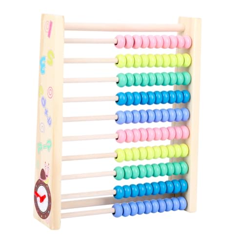 GETAJGHSD 1 Stück Holz Rechenrahmen für Multifunktionales Zeichenbrett Lernspielzeug Mathematikfähigkeiten Jahre Alt Farben und Zahlen Erkennen von GETAJGHSD
