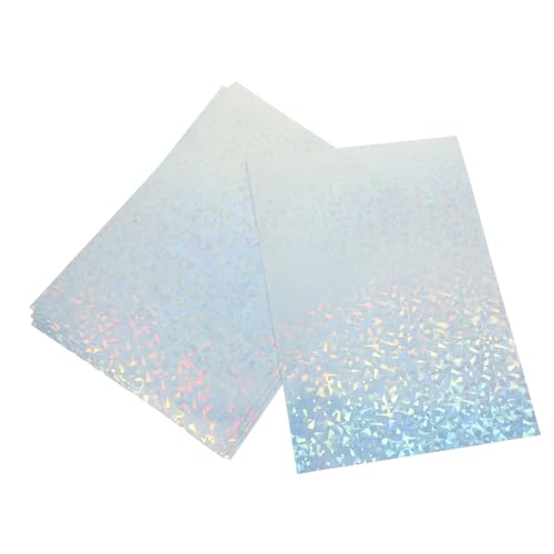 GETAJGHSD 10 Blatt Selbstklebende Holographische Etikettenpapier für Tintenstrahldrucker Wasserdichte Vinylfolie für DIY Projekte und Kreative Dekorationen GETAJGHSD 10 Blatt Selbstklebende Holographische Etikettenpapier für Tintenstrahldrucker Wasserdichte Vinylfolie für DIY Projekte und Kreative Dekorationen von GETAJGHSD