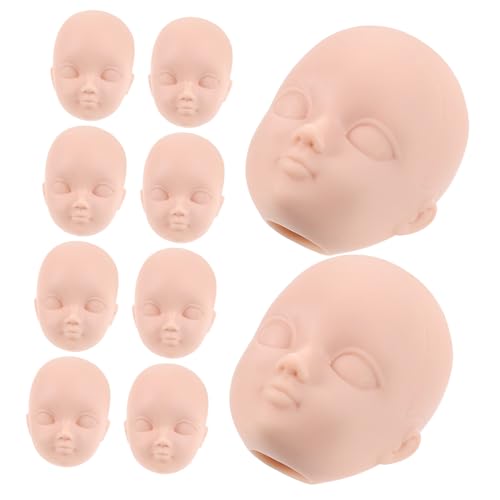 GETAJGHSD 10 Stück Anziehpuppenköpfe, Babypuppenköpfe, DIY Puppen, Kleine Köpfe, Puppenzubehör, Winzige Köpfe, Handgefertigte Vorräte, Übungs Make Up, Puppenköpfe, Miniköpfe Zum Basteln, GETAJGHSD 10 Stück Anziehpuppenköpfe, Babypuppenköpfe, DIY Puppen, Kleine Köpfe, Puppenzubehör, Winzige Köpfe, Handgefertigte Vorräte, Übungs Make Up, Puppenköpfe, Miniköpfe Zum Basteln, von GETAJGHSD