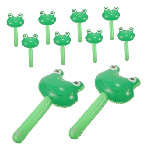 GETAJGHSD 10 Stück Aufblasbare Hammer mit Glocke Lustige Cartoon Frosch Hämmer für Geburtstagsfeiern für Spiele im Freien GETAJGHSD 10 Stück Aufblasbare Hammer mit Glocke Lustige Cartoon Frosch Hämmer für Geburtstagsfeiern für Spiele im Freien von GETAJGHSD