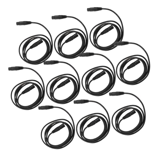 GETAJGHSD 10 Stück Pin Dmx Stage Lighting Kabel Xlr Stecker Flexibel PVC Mantel Braunes Kupfer für Par Light Moving Head Dj Bühnenlicht Schwarz GETAJGHSD 10 Stück Pin Dmx Stage Lighting Kabel Xlr Stecker Flexibel PVC Mantel Braunes Kupfer für Par Light Moving Head Dj Bühnenlicht Schwarz von GETAJGHSD