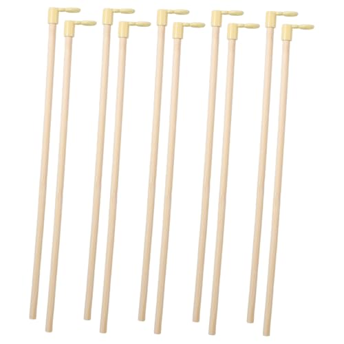 GETAJGHSD 10 Stück Teiliges Handgriff für DIY Laternen aus Holz Lange Stäbe für Laternenbau für und Kinderbastelprojekte Praktische und Dekorative Laternenstöcke von GETAJGHSD