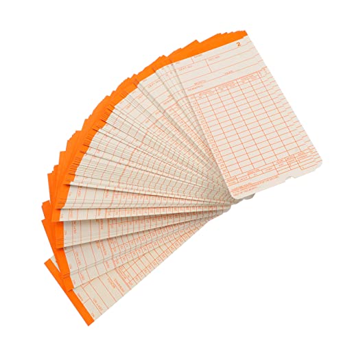 GETAJGHSD 100 Blatt Attendance Cards für Bürogebrauch Wöchentliche Anwesenheitskarten Leicht und Tragbar für Mitarbeitererfassung und Zeitmanagement GETAJGHSD 100 Blatt Attendance Cards für Bürogebrauch Wöchentliche Anwesenheitskarten Leicht und Tragbar für Mitarbeitererfassung und Zeitmanagement von GETAJGHSD