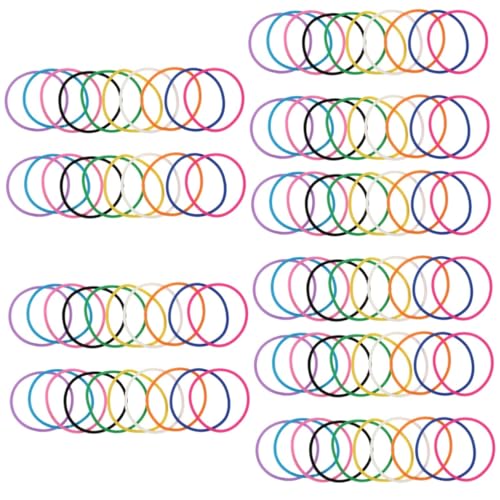 GETAJGHSD 100 Stück Silikonarmbänder, Verstellbare Handgelenkbänder, Buntes Silikonarmband, Silikonbänder, DIY Handgelenkband, Kinderspielzeug, Handgelenkanhänger, Musikfestival Armbänder GETAJGHSD 100 Stück Silikonarmbänder, Verstellbare Handgelenkbänder, Buntes Silikonarmband, Silikonbänder, DIY Handgelenkband, Kinderspielzeug, Handgelenkanhänger, Musikfestival Armbänder von GETAJGHSD