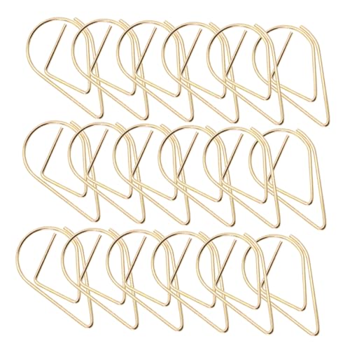 GETAJGHSD 100 Stück Teiliges Kleine Metall Papierclips Tropfenform Flexible Leichte Büroklammern aus Stahl für Dokumentenmarkierung Vielseitige Büroklammern für Schule Büro und Zuhause GETAJGHSD 100 Stück Teiliges Kleine Metall Papierclips Tropfenform Flexible Leichte Büroklammern aus Stahl für Dokumentenmarkierung Vielseitige Büroklammern für Schule Büro und Zuhause von GETAJGHSD