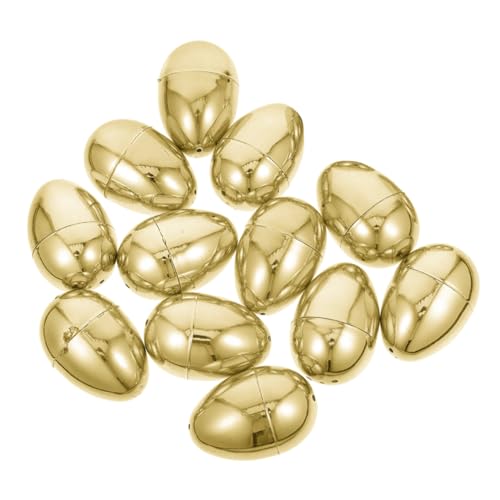 GETAJGHSD 12 Stück Goldene Ostereier, DIY Befüllbare Eier, Partygeschenke, Eiförmige Befüllbare Plastikeier, Befüllbare Plastikeier Zum Öffnen, Befüllbare Eier, Partyzubehör GETAJGHSD 12 Stück Goldene Ostereier, DIY Befüllbare Eier, Partygeschenke, Eiförmige Befüllbare Plastikeier, Befüllbare Plastikeier Zum Öffnen, Befüllbare Eier, Partyzubehör von GETAJGHSD