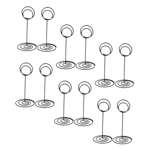 GETAJGHSD 12 Stück Nummernschild Clips Aus Metall, Tischnummernhalter, Bildhalter Für Tische, Foto Clip Halter, Bildhalter Ständer, Bildständer Für Tisch, Bildhalter Clips, Menü Memo Clips von GETAJGHSD