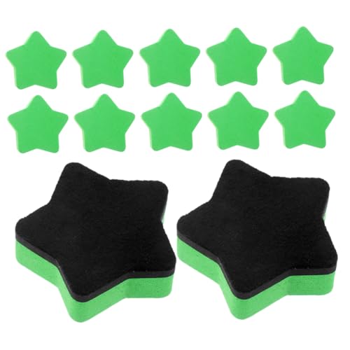 GETAJGHSD 12 Stück Pentagramm-radiergummi Mini Klein Weiß Trockenlöscher Für Das Klassenzimmer Kind Planke Radiergummis Tafelwischer Für Blackboard Eraser Eva Filztuch Grün GETAJGHSD 12 Stück Pentagramm-radiergummi Mini Klein Weiß Trockenlöscher Für Das Klassenzimmer Kind Planke Radiergummis Tafelwischer Für Blackboard Eraser Eva Filztuch Grün von GETAJGHSD