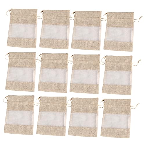 GETAJGHSD 12St Tasche aus Fensterleinen Jutebeutel Schmuckbeutel aus Leinen leinenbeutel aufbewahrungssack bum bag Beutel zum Verpacken von Süßigkeiten Aufbewahrungstaschen Leinen- GETAJGHSD 12St Tasche aus Fensterleinen Jutebeutel Schmuckbeutel aus Leinen leinenbeutel aufbewahrungssack bum bag Beutel zum Verpacken von Süßigkeiten Aufbewahrungstaschen Leinen- von GETAJGHSD