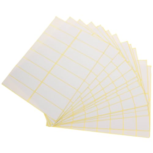 GETAJGHSD 15 Blatt Anhängeraufkleber Etiketten Aufkleber Kleine Etikettenaufkleber Klebeetiketten Zum Beschriften Aufkleber Für Den Einzelhandel Weiße Aufkleber Zum Beschriften Weiße von GETAJGHSD