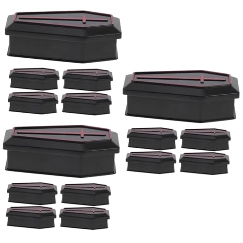 GETAJGHSD 15stücke Miniatur Sarg Dekoration Teiliges Halloween Coffin Boxen Leichte Sargmodelle Für Gruselige Deko Für Halloween-Partys Und Streudeko von GETAJGHSD