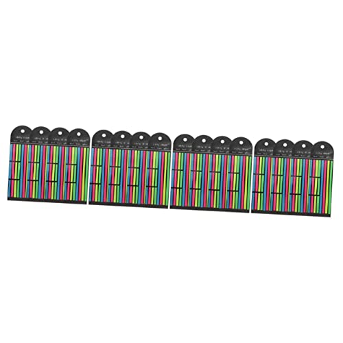 GETAJGHSD 16 Stück Fluoreszierende Haftnotizen Klebestreifen Für Bücher Schulmaterial Ästhetisch Bunte Highlighter Klebrig Bunte Lesestreifen Fluoreszierende Lesestreifen Seitenmarkierungen von GETAJGHSD