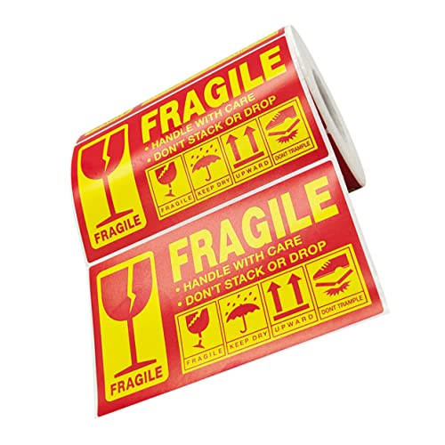 GETAJGHSD 1Rolle Selbstklebende Fragile Aufkleberrolle mit Vorsicht Zerbrechlich Etiketten für Sicheren Versand und Umzug Griff mit Pflegeetikett für Einfache Anwendung GETAJGHSD 1Rolle Selbstklebende Fragile Aufkleberrolle mit Vorsicht Zerbrechlich Etiketten für Sicheren Versand und Umzug Griff mit Pflegeetikett für Einfache Anwendung von GETAJGHSD