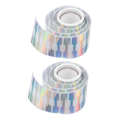 GETAJGHSD 2 Rollen Preisschild Aufkleber Schmuckpreis -Etikettenaufkleber selbstklebende Preisaufkleber Blanko-Preisaufkleber für Schmuck Schmuckanhänger Verkauf Juwelenaufkleber Papier von GETAJGHSD