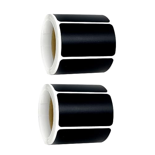 GETAJGHSD 2 Rollen Selbstklebende Etiketten PVC Wasserfestes Beschriftungsset für Küche und Büro für Organisation und Preiskennzeichnung Beschreibbar und Wiederverwendbar von GETAJGHSD