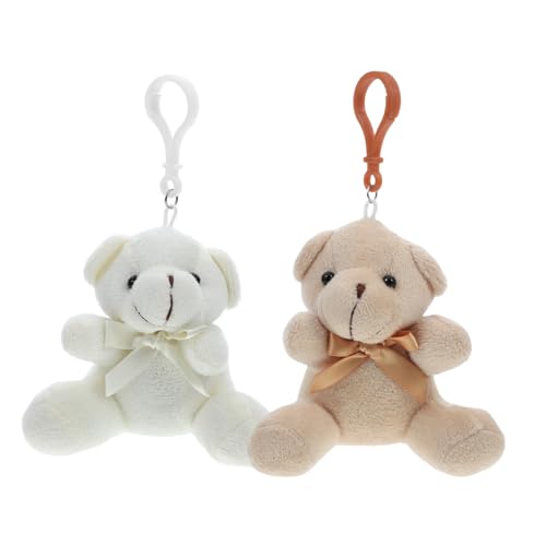 GETAJGHSD 2 Stk Bogenpuppe tragen ausgestopft Hochzeitsspielzeug Miniatur Mini-Bärenfiguren plüschbär Bären-Schlüsselanhänger für Frauen Mini-Plüschtiere PP Baumwolle GETAJGHSD 2 Stk Bogenpuppe tragen ausgestopft Hochzeitsspielzeug Miniatur Mini-Bärenfiguren plüschbär Bären-Schlüsselanhänger für Frauen Mini-Plüschtiere PP Baumwolle von GETAJGHSD