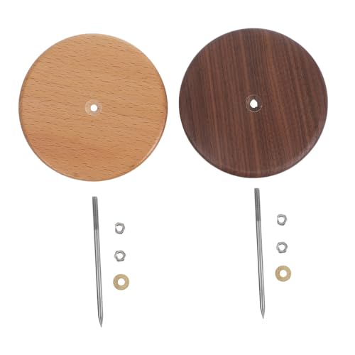 GETAJGHSD 2 Stück Bill Fixed Insert Spike Base Metal Paper Ticket Stabber Kitchen Memo Holder Desktop Ticket Stabber Quittungsticket Memo Stabber Memo Note Holder Desktop Bill Stabber Fork von GETAJGHSD