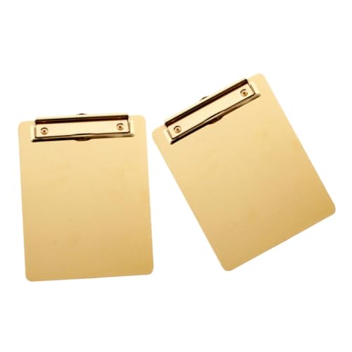 GETAJGHSD 2 Stück Dateiablage Pad Klemmbretter Groß Klemmbretter Klemmbrett Metall Edelstahl Klemmbrett Metall Klemmbrett Klemmbrett Edelstahl Klemmbretthalter von GETAJGHSD