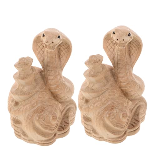 GETAJGHSD 2 Stück Handgefertigte Chinesische Schlangen-Ornamente Mit Quaste, Kleine, Aus Holz Geschnitzte Schlangenfiguren Für Schlangenjahr-feierlichkeiten Und Heimdekoration, Einzigartige GETAJGHSD 2 Stück Handgefertigte Chinesische Schlangen-Ornamente Mit Quaste, Kleine, Aus Holz Geschnitzte Schlangenfiguren Für Schlangenjahr-feierlichkeiten Und Heimdekoration, Einzigartige von GETAJGHSD