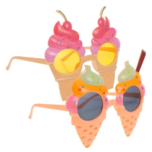 GETAJGHSD 2 Stück Lustige Sonnenbrillen mit Eiscreme für Hawaiianische Partys Wiederverwendbare Accessoires für Kostümpartys und Fotoshootings GETAJGHSD 2 Stück Lustige Sonnenbrillen mit Eiscreme für Hawaiianische Partys Wiederverwendbare Accessoires für Kostümpartys und Fotoshootings von GETAJGHSD