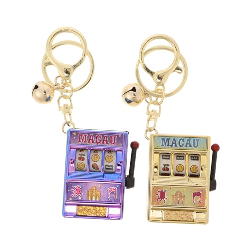 GETAJGHSD 2 Stück Mini Spielautomaten Schlüsselanhänger, Mini Schlüsselanhänger, Spiele, Spielautomat, Spielzeug, Schlüsselanhänger, Sparschwein, Glücksspiel, Kleiner Spielautomaten GETAJGHSD 2 Stück Mini Spielautomaten Schlüsselanhänger, Mini Schlüsselanhänger, Spiele, Spielautomat, Spielzeug, Schlüsselanhänger, Sparschwein, Glücksspiel, Kleiner Spielautomaten von GETAJGHSD