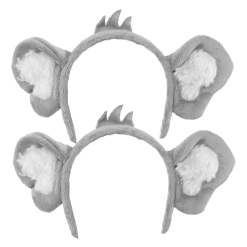 GETAJGHSD 2 Stück Teiliges Haarreif Design Plüsch Tierohren Stirnband Kuschelig Vielseitig als Haarband und Fotorequisite für Party und Alltag GETAJGHSD 2 Stück Teiliges Haarreif Design Plüsch Tierohren Stirnband Kuschelig Vielseitig als Haarband und Fotorequisite für Party und Alltag von GETAJGHSD