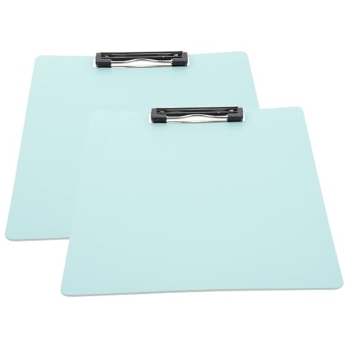 GETAJGHSD 2 Stück Tragbare Klemmbretter für Büro und Schule Stabiler Schreibunterstützungsboard Multifunktionales Dokumenten Organizer Hellgrün von GETAJGHSD