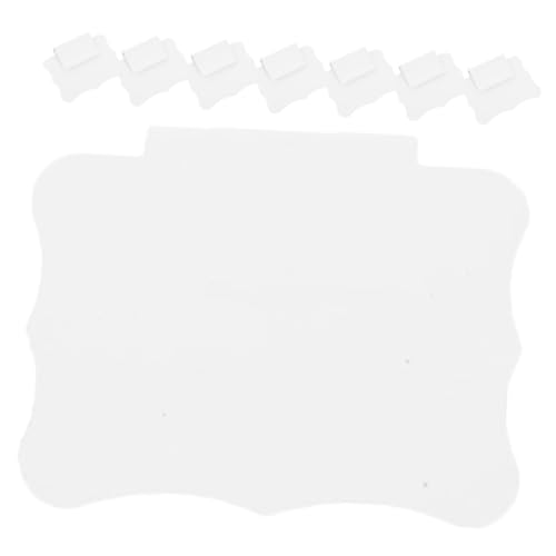 GETAJGHSD 20 Stück Löschbare Etikettenschilder, Display Etiketten, Regal Etiketten Für Drahtregale, Obst Display Etiketten, Mini Kreidetafel Korb Etiketten Zum Anklipsen Für Etiketten Von von GETAJGHSD