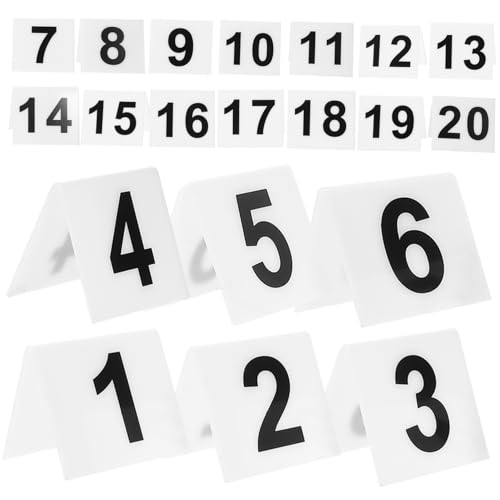GETAJGHSD 20 Stück Teiliges V Förmiges Nummernmarker aus Doppelseitig Wiederverwendbar Tischnummern für Hochzeiten Veranstaltungen und Restaurants Kompakte und Langlebige GETAJGHSD 20 Stück Teiliges V Förmiges Nummernmarker aus Doppelseitig Wiederverwendbar Tischnummern für Hochzeiten Veranstaltungen und Restaurants Kompakte und Langlebige von GETAJGHSD