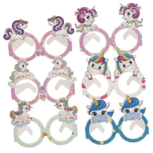 GETAJGHSD 24 Paare Einhorn Brillen Wiederverwendbare Papierbrillen für Kindergeburtstagsfeiern Party Dekoration Stilvolle Einhorn Thema Augenaccessoires für Hochzeiten und Feste GETAJGHSD 24 Paare Einhorn Brillen Wiederverwendbare Papierbrillen für Kindergeburtstagsfeiern Party Dekoration Stilvolle Einhorn Thema Augenaccessoires für Hochzeiten und Feste von GETAJGHSD