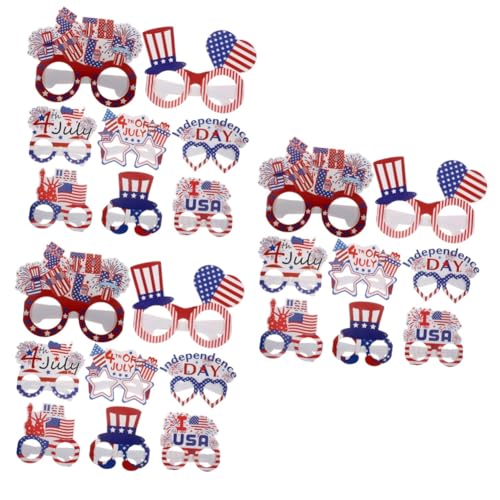 GETAJGHSD 24 Stück Unabhängigkeitstag Brillen, Papier Unabhängigkeitsparty Brillen, Patriotische Brillen, Amerikanische Element Brillen, Neuartige Brillen, Unabhängigkeitstag Requisiten GETAJGHSD 24 Stück Unabhängigkeitstag Brillen, Papier Unabhängigkeitsparty Brillen, Patriotische Brillen, Amerikanische Element Brillen, Neuartige Brillen, Unabhängigkeitstag Requisiten von GETAJGHSD