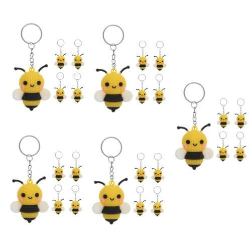 GETAJGHSD 25 Stück Kleine Bienenanhänger, Partygeschenke, Rucksack Schlüsselanhänger, Bienen Schlüsselring, Bienen Schlüsselanhänger, Bienen Schlüsselring, Schlüsseldekoration, Hängender GETAJGHSD 25 Stück Kleine Bienenanhänger, Partygeschenke, Rucksack Schlüsselanhänger, Bienen Schlüsselring, Bienen Schlüsselanhänger, Bienen Schlüsselring, Schlüsseldekoration, Hängender von GETAJGHSD