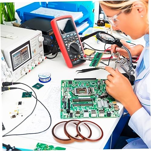 GETAJGHSD 3 Rollen Hitzebeständiges Isolierband Hitzebeständiges Wärmeband für Elektronik und Sublimation Langlebiges Rückstandsloses Klebeband für Batteriereparatur und Leiterplatten von GETAJGHSD
