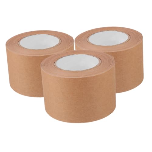 GETAJGHSD 3 Rollen Kraftpapier Klebeband Hochbelastbares Beschreibbares Paketband für Versand und Verpackung für und von GETAJGHSD