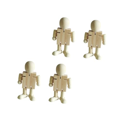 GETAJGHSD 3 Sätze DIY Holzfiguren Unbemalte Roboter Zum Gestalten Kreative Tischdekoration Für Ihr Zuhause Sicheres Hochwertiges Holz Bewegliche Gelenke Für Gestaltung 4 Stück * 3 GETAJGHSD 3 Sätze DIY Holzfiguren Unbemalte Roboter Zum Gestalten Kreative Tischdekoration Für Ihr Zuhause Sicheres Hochwertiges Holz Bewegliche Gelenke Für Gestaltung 4 Stück * 3 von GETAJGHSD