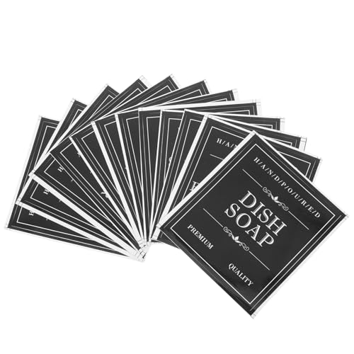 GETAJGHSD 3 Sets Wasserfeste Aufkleber Für Spülshampooflaschen, Selbstklebende Etiketten, Shampoospender Etiketten, Seifenetiketten Für Flaschen, Badezimmeretiketten Für Flaschen, von GETAJGHSD
